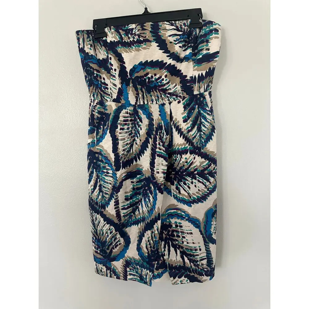 Banana Republic Strapless Silk Wrap Dress Sz 6